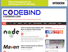 Tablet Screenshot of codebind.com